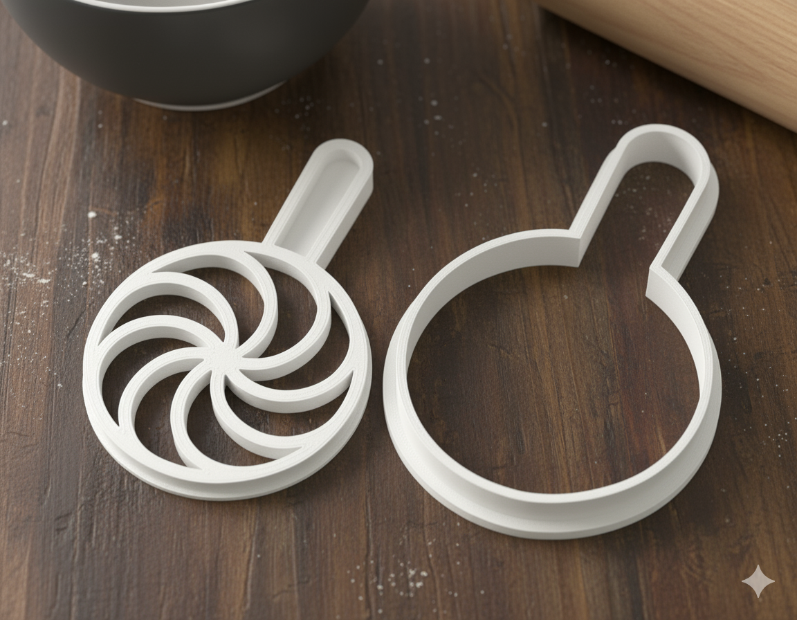 Swirly Lollipop Cookie Cutter - Halloween Treat Maker