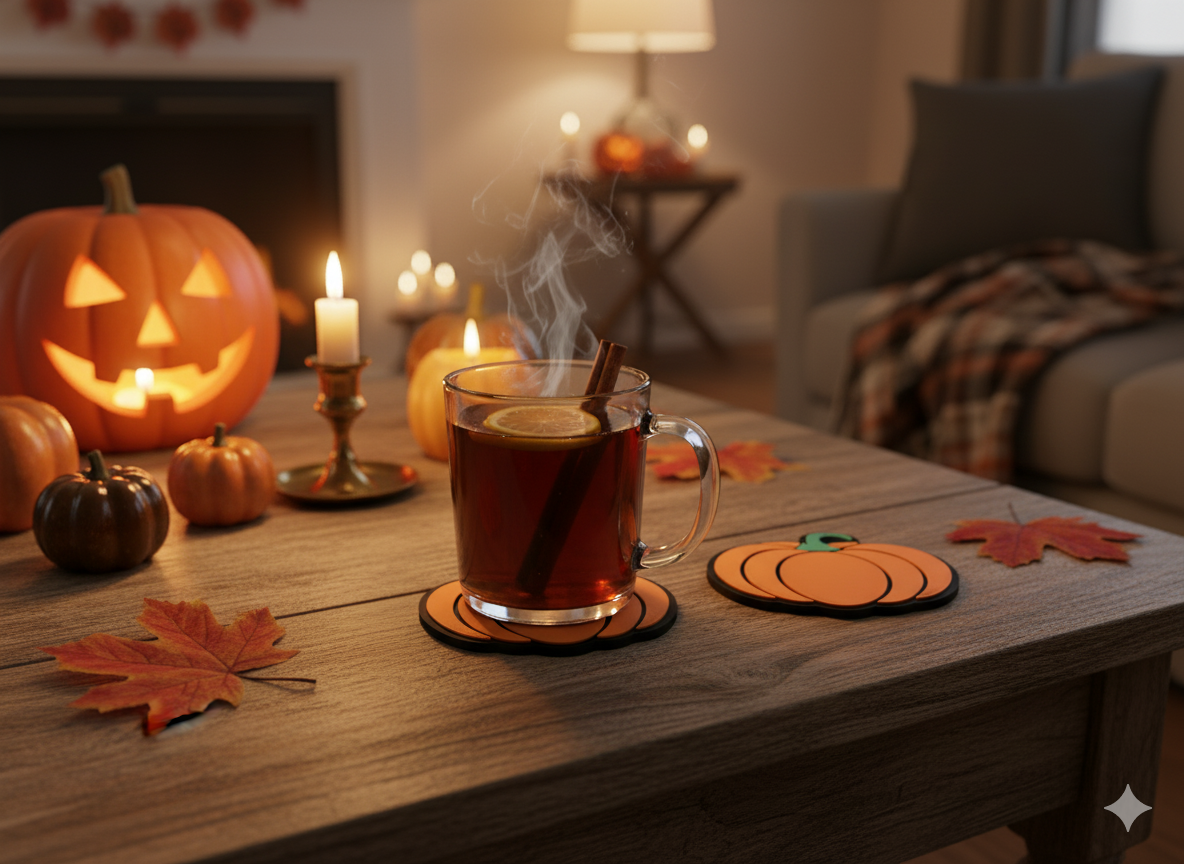 Harvest Pumpkin Drink Coaster