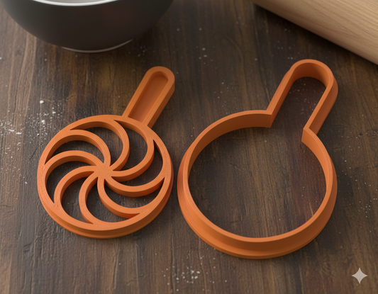 Swirly Lollipop Cookie Cutter - Halloween Treat Maker