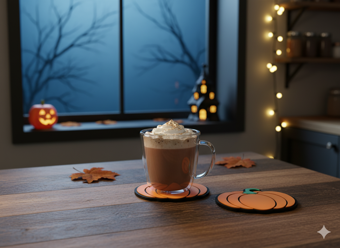 Harvest Pumpkin Drink Coaster